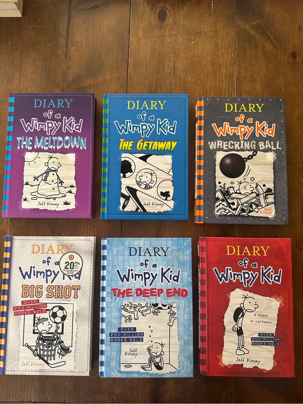 Diary of a hardcover Wimpy Kid Books (Set of 6)